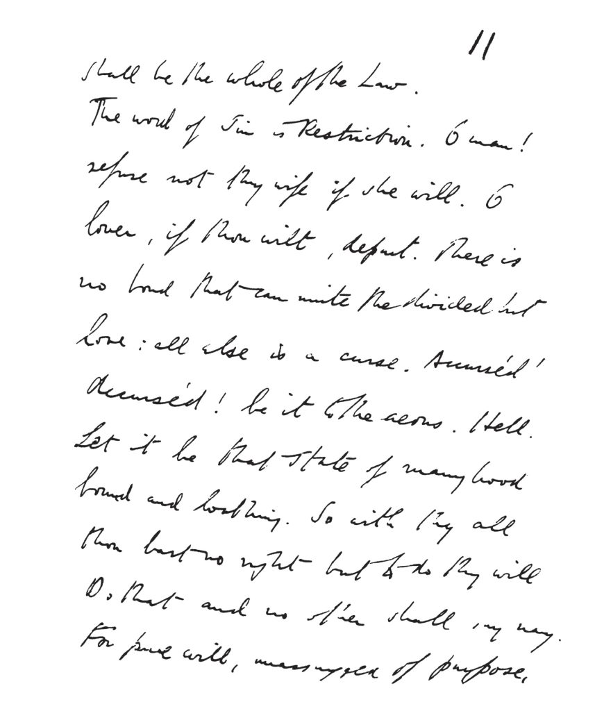 Liber XXXI Book Of The Law Manuscript Aleister Crowley Part 1 Nuit