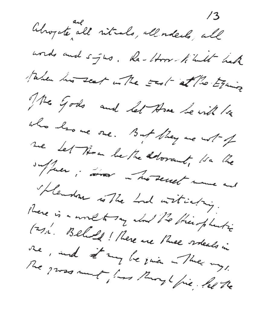 Liber XXXI Book Of The Law Manuscript Aleister Crowley Part 1 Nuit